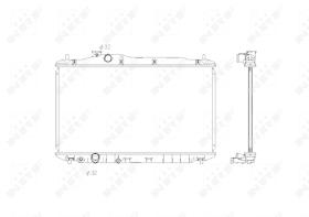 Nrf 58323 - RADIADOR ALU BRAZED HONDA CIVIC 05-