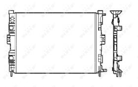 Nrf 58328 - RADIADOR ALU MECHAN RENAULT GRAND S