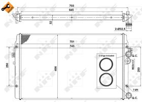 Nrf 58334 - RADIADOR ALU BRAZED SEAT LEON 98-