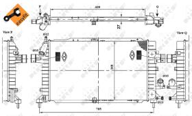 Nrf 58340 - RADIADOR ALU BRAZED OPEL VAUXHALL A