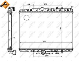 Nrf 58341 - RADIADOR ALU BRAZED CITROEN C5 00-