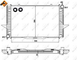  58342 - RADIADOR ALU BRAZED VOLVO C70 97-