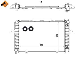 Nrf 58343 - RADIADOR ALU BRAZED VOLVO C70 97-