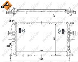 Nrf 58344 - RADIADOR ALU BRAZED OPEL VAUXHALL A