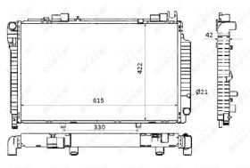 Nrf 58350 - RADIADOR ALU BRAZED MERCEDES C250 9