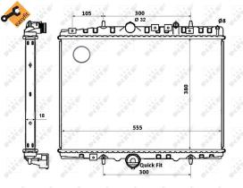 Nrf 58352 - RADIADOR ALU BRAZED CITROEN C5 01-