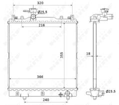  58353 - RADIADOR ALU BRAZED SUZUKI ALTO 02-