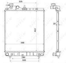 Nrf 58354 - RADIADOR ALU BRAZED HYUNDAI ATOS 04