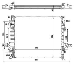  58356 - RADIADOR ALU BRAZED VOLVO XC90 02-