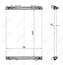 Nrf 58370 - RADIADOR ALU BRAZED MAN F2000 94-