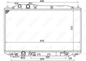 Nrf 58379 - RADIADOR ALU BRAZED HONDA CIVIC 03-