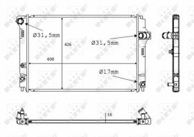 Nrf 58382 - RADIADOR ALU BRAZED TOYOTA YARIS 1.