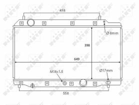 Nrf 58383 - RADIADOR ALU BRAZED HONDA CR-V 2.2