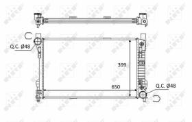 Nrf 58390 - RADIADOR ALU BRAZED MERCEDES C 1.8