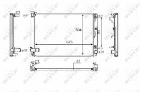 Nrf 58391 - RADIADOR ALU BRAZED LEXUS RX350 3.5