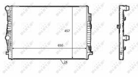 Nrf 58392 - RADIADOR ALU BRAZED VW GOLF 2.0 TDI