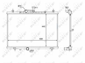 Nrf 58394 - RADIADOR ALU BRAZED RENAULT KOLEOS