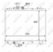 Nrf 58397 - RADIADOR ALU BRAZED SUZUKI SWIFT 1.