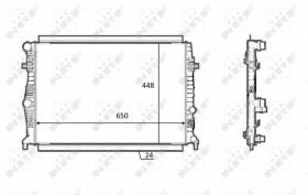 Nrf 58398 - RADIADOR ALU BRAZED VW GOLF 1.2 TSI