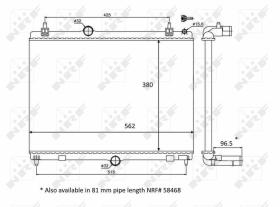  58399 - RADIADOR ALU BRAZED PEUGEOT 508 1.6