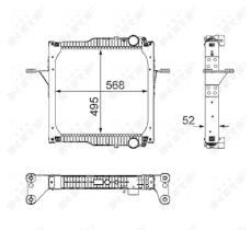 Nrf 58403 - RADIADOR ALU BRAZED RENAULT TRUCKS