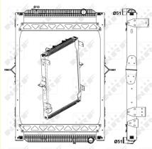 Nrf 58404 - RADIADOR ALU BRAZED RENAULT TRUCKS