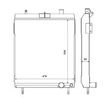 Nrf 58406 - RADIADOR CU MERCEDES UNIMOG U1150 8