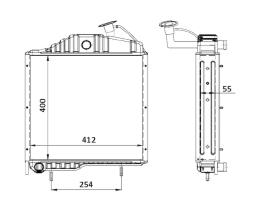 Nrf 58407 - RADIADORES AGRICULTURE ZETOR 7340 Z
