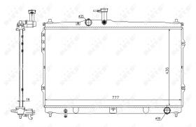 Nrf 58419 - RADIADOR ALU BRAZED HYUNDAI H1/H300