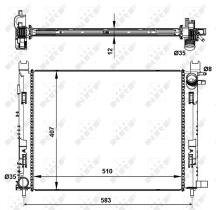Nrf 58444 - RADIADOR ALU BRAZED RENAULT CLIO 1.