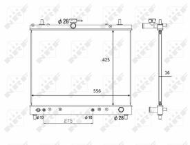 Nrf 58446 - RADIADOR ALU BRAZED DAIHATSU TERIOS