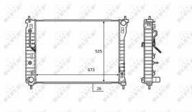 Nrf 58449 - RADIADOR ALU BRAZED CHEVROLET CAPTI