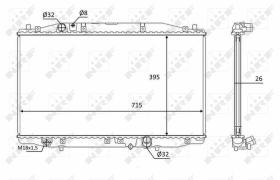 Nrf 58452 - RADIADOR ALU BRAZED HONDA ACCORD 2.