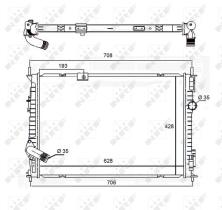 Nrf 58455 - RADIADOR ALU BRAZED NISSAN QASHQAI