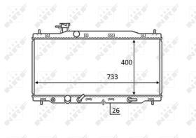 Nrf 58456 - RADIADOR ALU BRAZED HONDA CR-V 2.0
