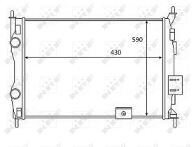 Nrf 58459 - RADIADOR ALU BRAZED NISSAN QASHQAI