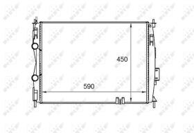 Nrf 58461 - RADIADOR ALU BRAZED NISSAN QASHQAI