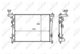 Nrf 58462 - RADIADOR ALU BRAZED KIA CEED 1.6 CV