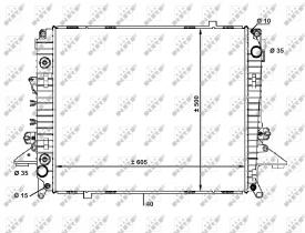 Nrf 58463 - RADIADOR ALU BRAZED LANDROVER DISCO