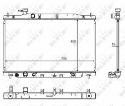 Nrf 58469 - RADIADOR ALU BRAZED HONDA CR-V 2.4