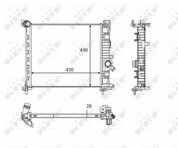 Nrf 58473 - RADIADOR ALU BRAZED OPEL MERIVA 1.4