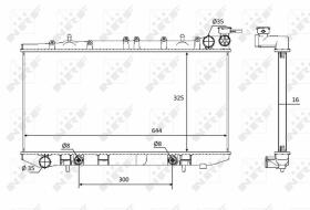 Nrf 58478 - RADIADOR ALU BRAZED NISSAN ALMERA 1