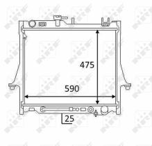 Nrf 58480 - RADIADOR ALU BRAZED ISUZU D-MAX 3.0