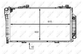 Nrf 58483 - RADIADOR ALU BRAZED MERCEDES C200 2