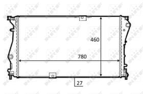 Nrf 58498 - RADIADOR ALU BRAZED OPEL VIVARO 2.0