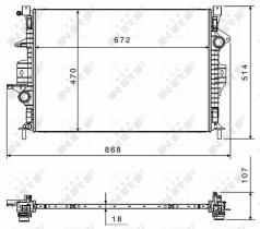 Nrf 58499 - RADIADOR ALU BRAZED VOLVO V40 1.6 0
