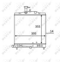 Nrf 58531 - RADIADOR ALU BRAZED KIA PICANTO 1.1