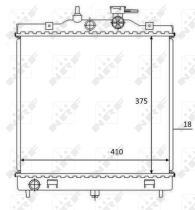  58532 - RADIADOR ALU BRAZED KIA PICANTO 1.0