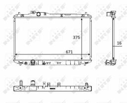 Nrf 58537 - RADIADOR ALU BRAZED HONDA CIVIC 01-