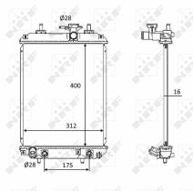 Nrf 58538 - RADIADOR ALU BRAZED DAIHATSU SIRION